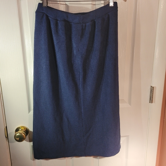 Vintage Size 16 Navy Skirt ILGWU Made In USA - Picture 13 of 15